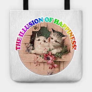 The Illusion Of Happiness! Dark/Nihilist Illustration Design Tote