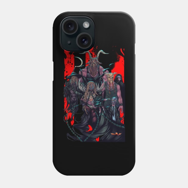 The New Fiend Family 2 Phone Case by Triple R Art