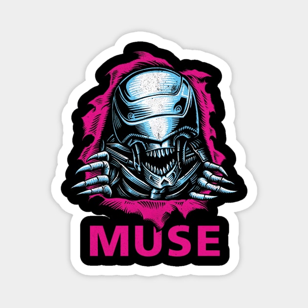 Muse cyborg Magnet by Press Play Ent