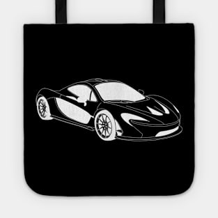 McLaren 720s White Outline Tote