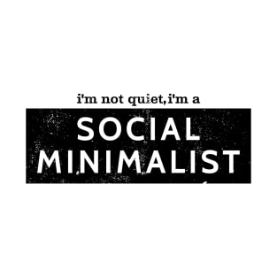 Introvert Graphic Designer Social Minimalist T-Shirt