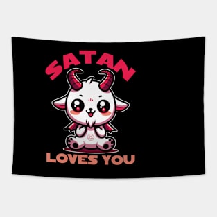 Satan Loves You Tapestry