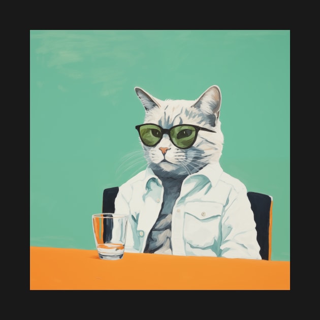 Chic Cat in Jacket and Sunglasses 2 by brendensanborn