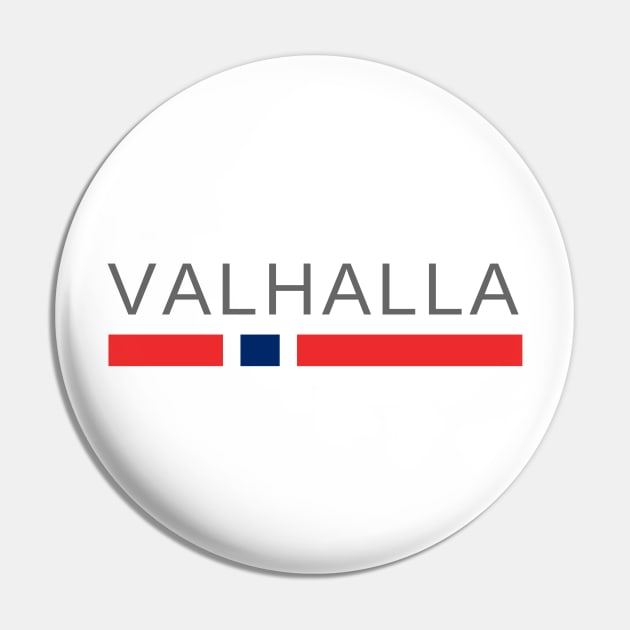 Valhalla Viking Norway Pin by tshirtsnorway