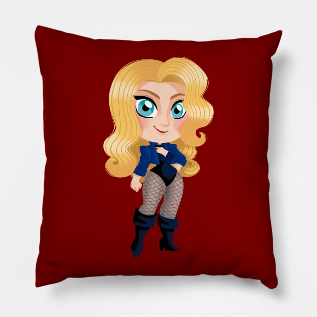 Black Canary Pillow by InesBarrosArt