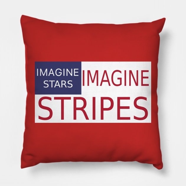 Imagine Old Glory v2 Pillow by popkulturniy