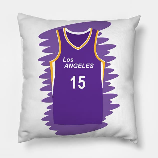 Los Angeles Sparks uniform number 15 Pillow by GiCapgraphics