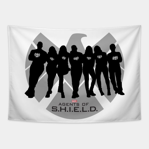 Agents of Silhouette Tapestry by SarahMosc