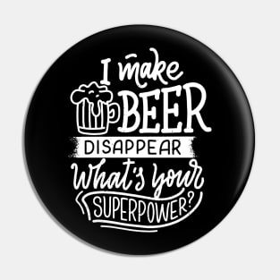 Super Power Beer Pin