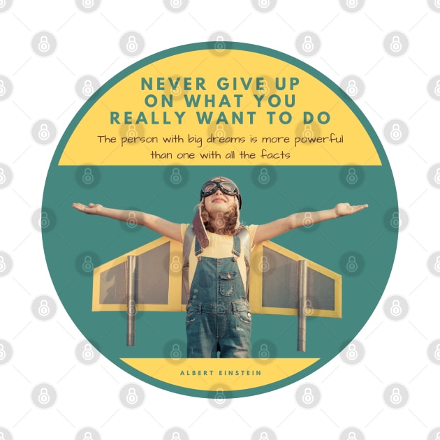 Never Give Up On What You Really Want To Do by Nomadic Raconteur