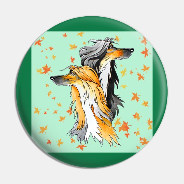 Two cartoon Afghan Hounds. Pin by chepea2