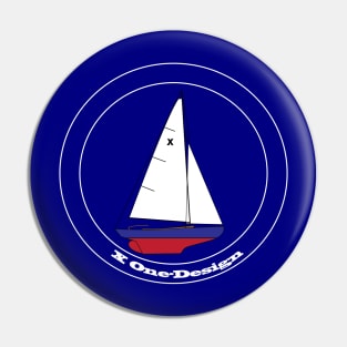 X ONE-DESIGN (UK) Sailboat Pin