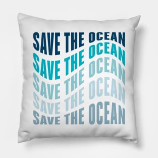 Save the ocean Pillow