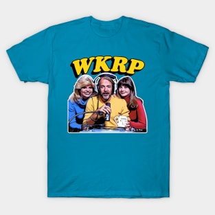 The Goozler WKRP Cincinnati - 70's Retro tv Comedy Show - Mens Cotton T- Shirt, S, Black