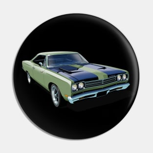 1969 Plymouth Roadrunner in light green Pin