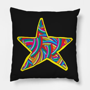 RAINBOW STAR! RAINBOW STAR! RAINBOW STAR! Pillow