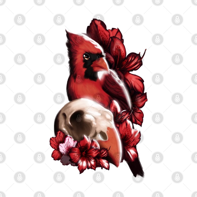 Northern Cardinal - Cardinalis Vanitas by Xonaar Illustrations