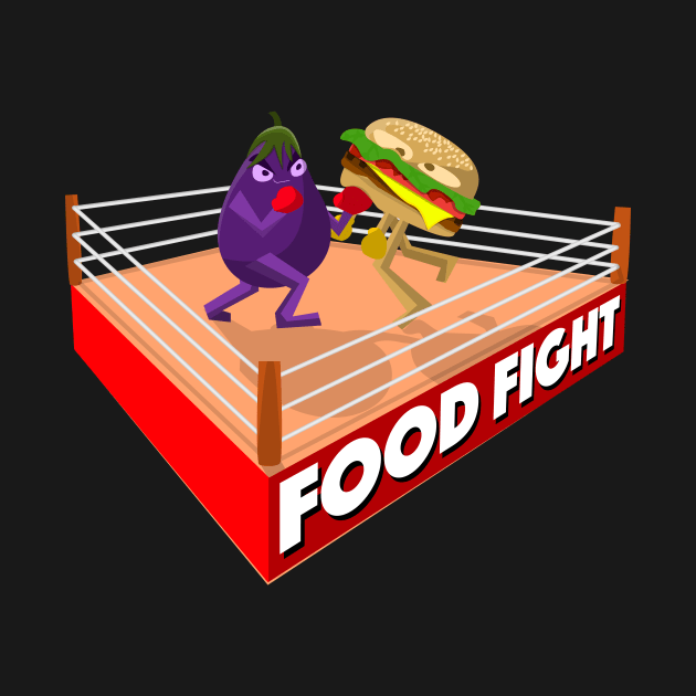 The Ultimate Food Fight by dinomitrondesigns