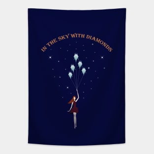 Girl in the sky with diamonds Tapestry