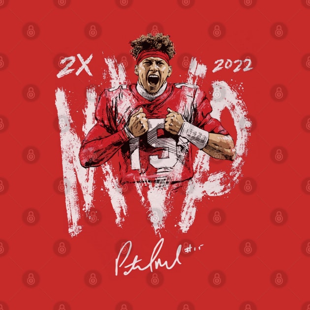 Patrick Mahomes II Kansas City 2X MVP by Chunta_Design