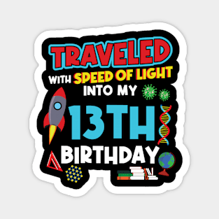 13. Birthday - Science Birthday Magnet