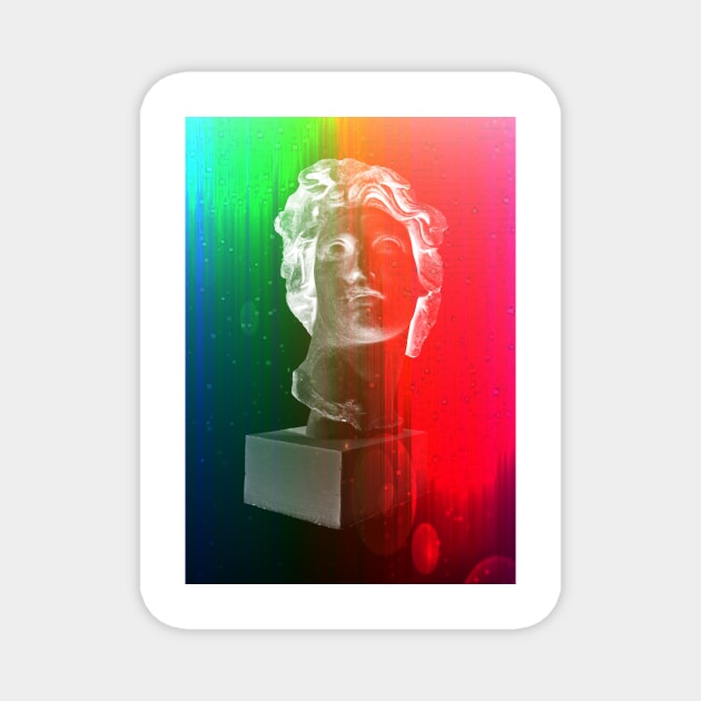 Rainbow bust Magnet by GroatsworthTees