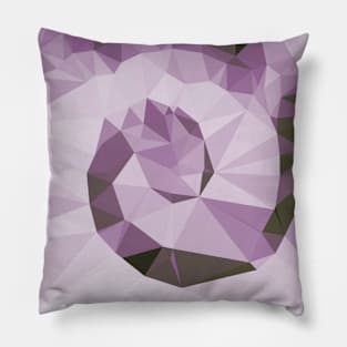 Purple Spiral Geometric Cat Tail Pillow