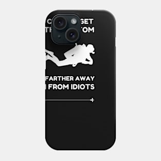 Best Funny Scuba Diving Themed Gift Idea Phone Case