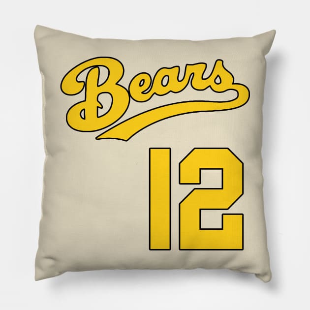 Tanner Boyle Vintage Bad News Bears Jersey (Front/Back Print) Pillow by darklordpug