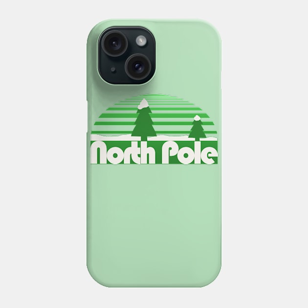 North pole retro travel Phone Case by bubbsnugg