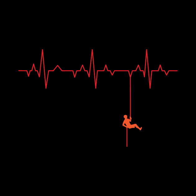 Love Rappelling ECG by EliseDesigns