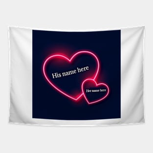 write name heart Tapestry