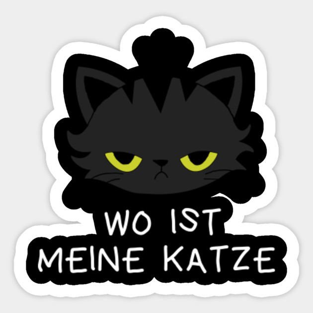Where S My Cat Cat Sticker Teepublic