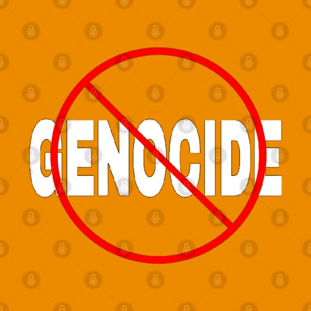 🚫 GENOCIDE - Sticker - Double-sided by SubversiveWare