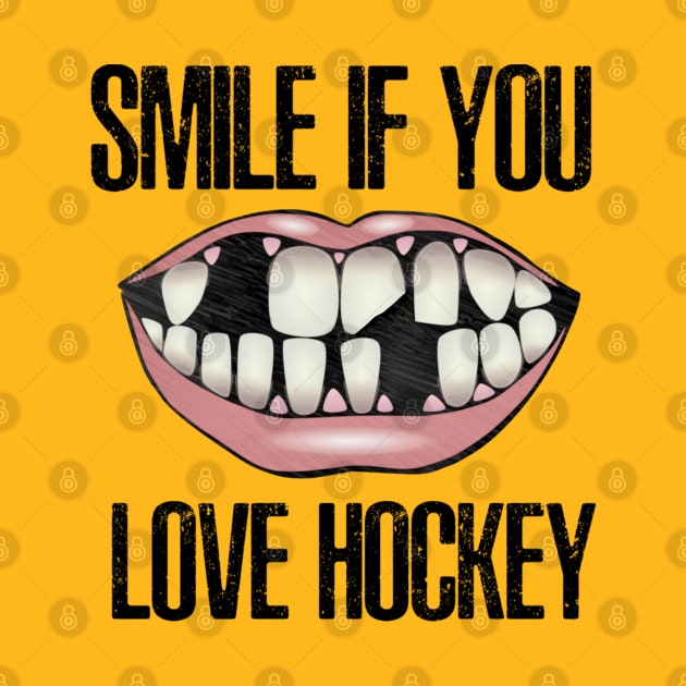 Smile If You Love Hockey by vhsisntdead