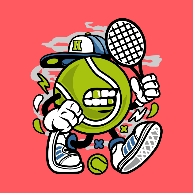 Tennis player thug by Superfunky