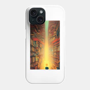 Hygge Library for Bookworm - Find me at the library antique vintage Phone Case