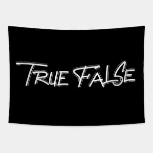 True False handwritten series Tapestry