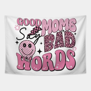 Women Good Moms Say So Bad Words Retro Good Moms Mothers Day Tapestry