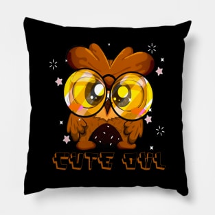 Cute Owl Night Animals Pillow