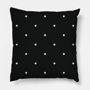 Dot Pattern black white Pillow