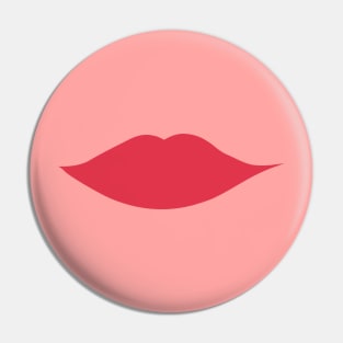 Red lips Pin