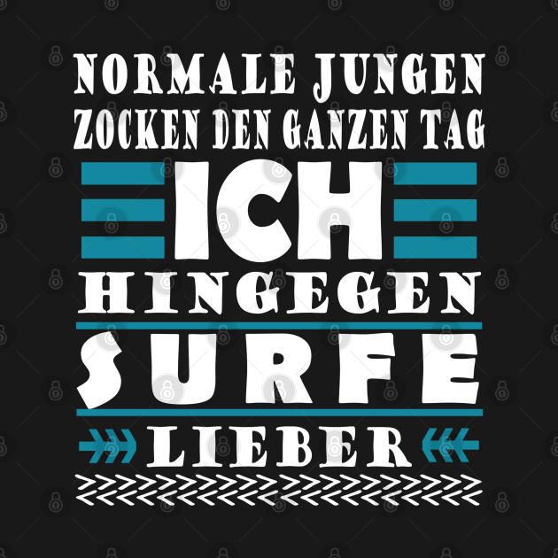 Surfen Jungs Surfbrett Welle Küste Spruch by FindYourFavouriteDesign