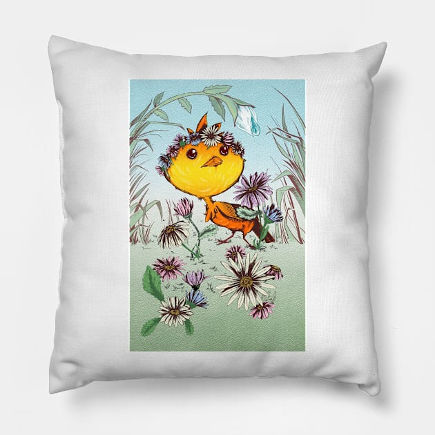 Ichabod's Daisies Pillow by SimplyKitt