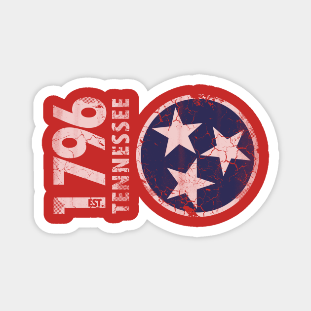 Vintage 1976 Tennessee State Flag Tennessee Magnet TeePublic