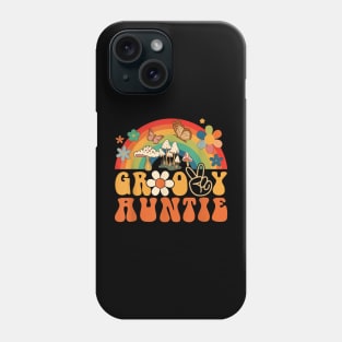 Groovy Aunt Matching Fun Best Aunt Ever Phone Case