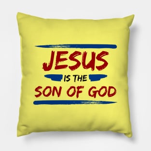 Jesus Is The Son Of God | Christian Typography Pillow