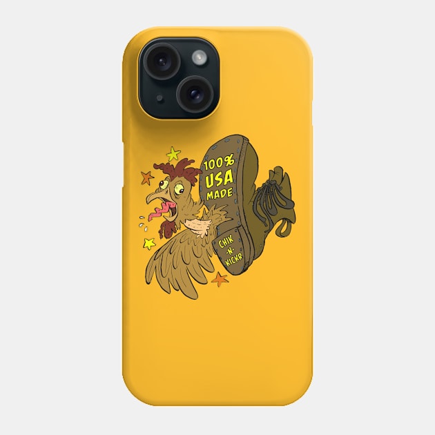 USA Chicken Kicker Phone Case by Twinegar45