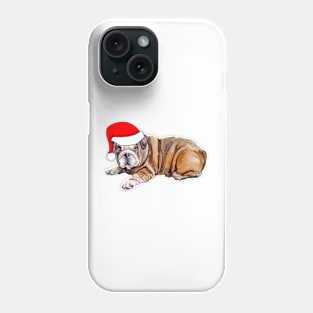 Christmas Bulldog Phone Case