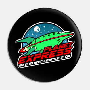 Space ship logo Pin